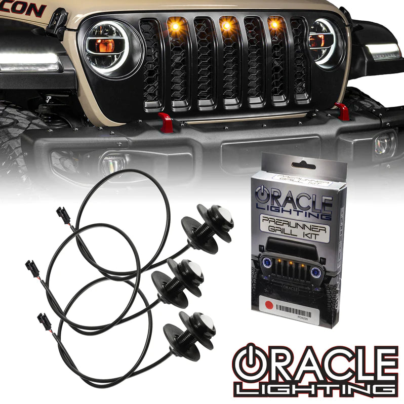 ORACLE LIGHTING PRE-RUNNER STYLE LED GRILL LIGHT KIT FOR JEEP GLADIATOR JT