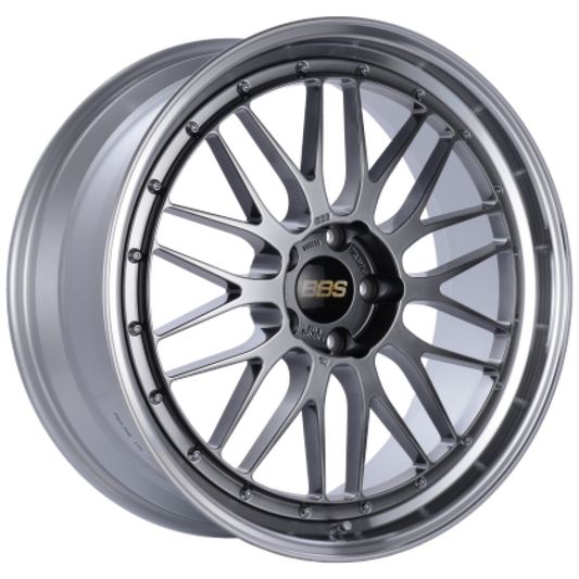 BBS LM 20x10.5 5x114.3 ET35 Diamond Black / Diamond Cut Lip Wheel PFS/Clip Required
