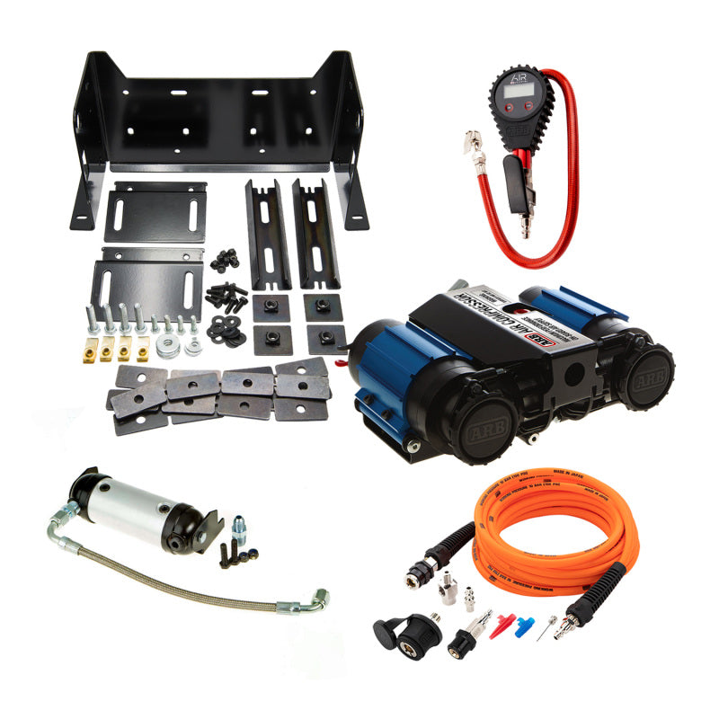 ARB Twin Compressor - Includes Universal Mounting Bracket & Accessories
