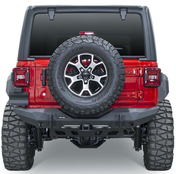 RIVAL Rear Aluminum Stubby Bumper Jeep Wrangler JL 2018-2024