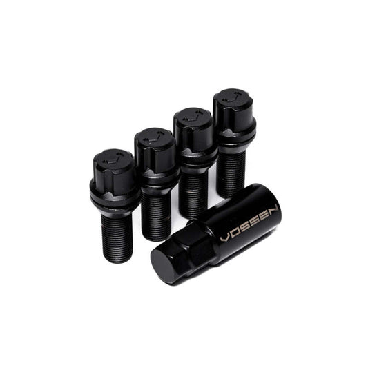 Vossen 30mm Lock Bolt - 14x1.5 - 17mm Hex - Cone Seat - Black (Set of 4)